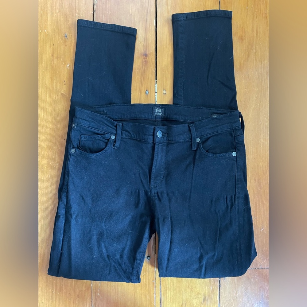 Citizens of Humanity Avedon Slick Skinny Leg black jeans size 32 / 12